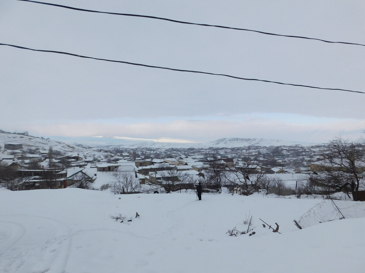 Село с высоты панорамного вида