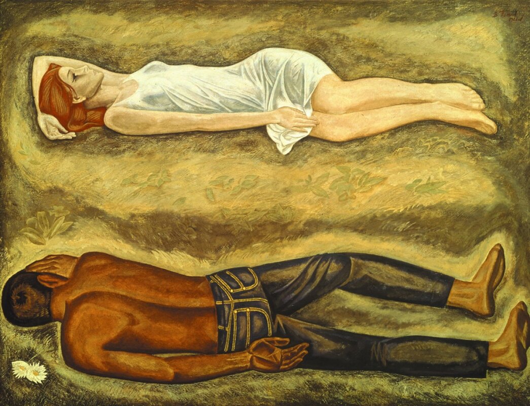 Виктор Попков. Двое. Холст, темпера. 150х200. 1966.