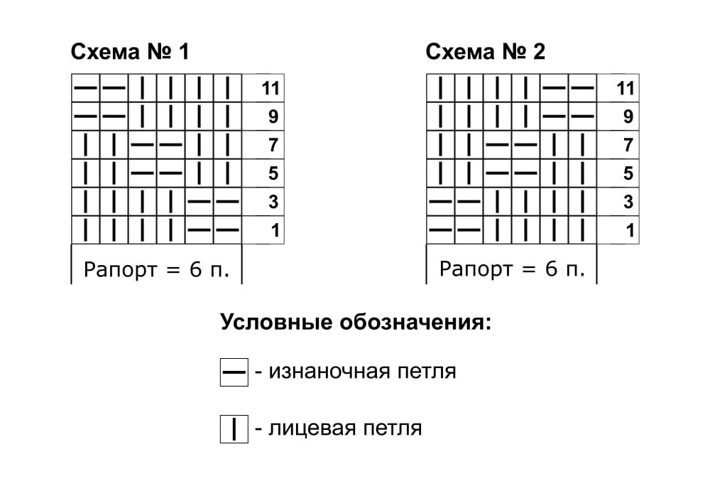 Схема фантазийного узора № 1. Образец дальше, листайте вправо