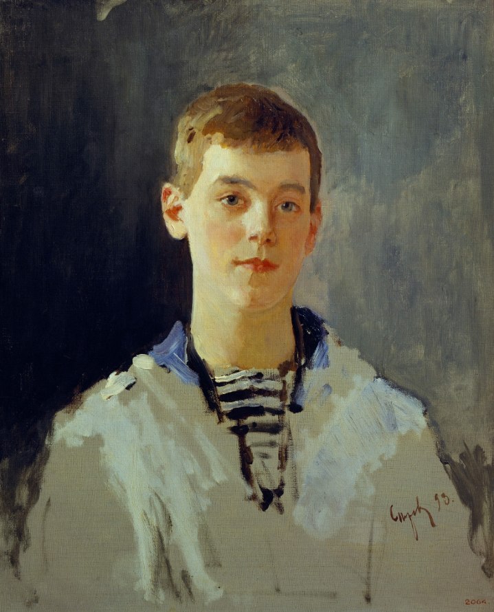 "Великий князь Михаил Александрович", В.А, Серов, 1893. Русский музей, Санкт-Петербург. Младший брат Николая II, до рождения сына Алексея у него - наследник престола. Убит большевиками за месяц до расстрела царской семьи в 1918 году.