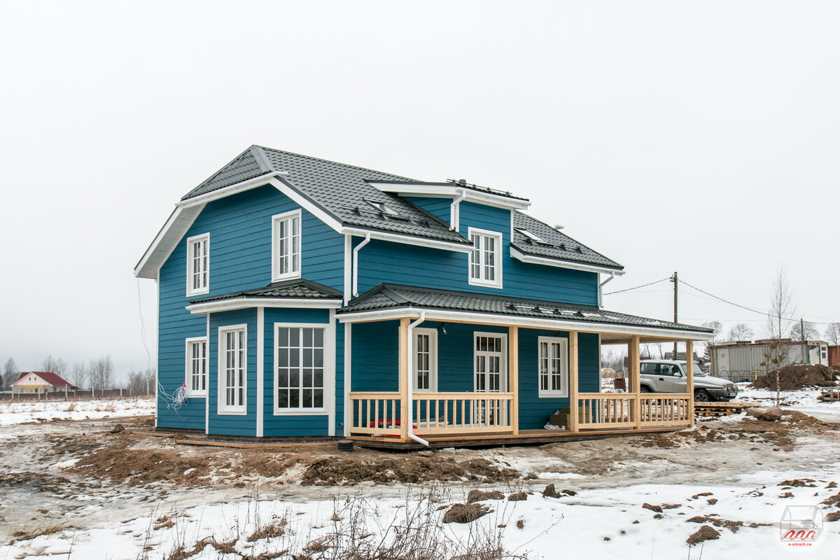 2015 год, каркасный дом на УШП в окрестностях Сойкино