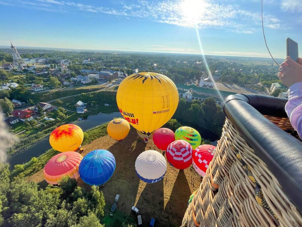 С высоты птичьего полёта над Суздалем