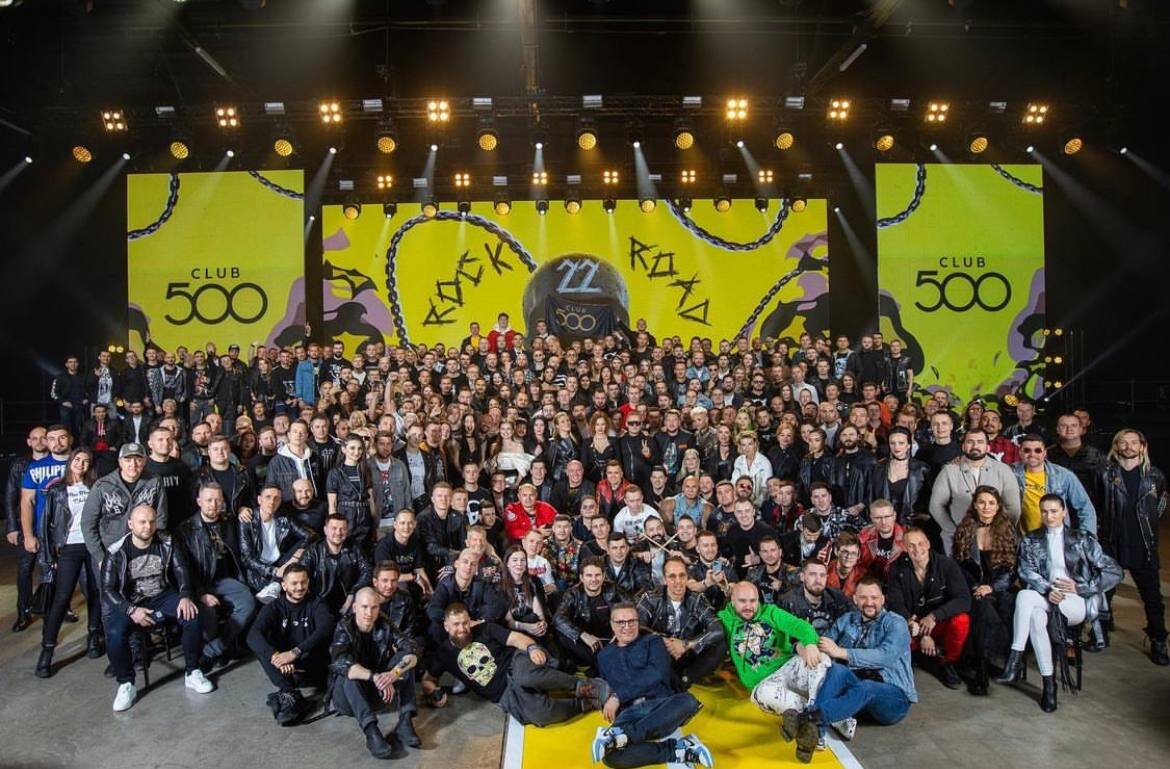 Никита Шатров на слете "Клуб 500"