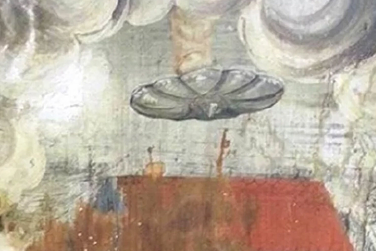 Изображение НЛО обнаружили на древней фреске. Что это, подделка или мы чего-то не знаем?