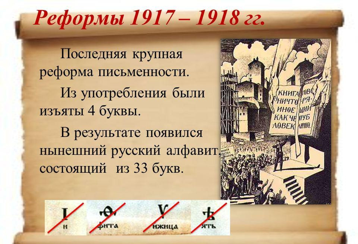 Реформа русского алфавита 1917-1918