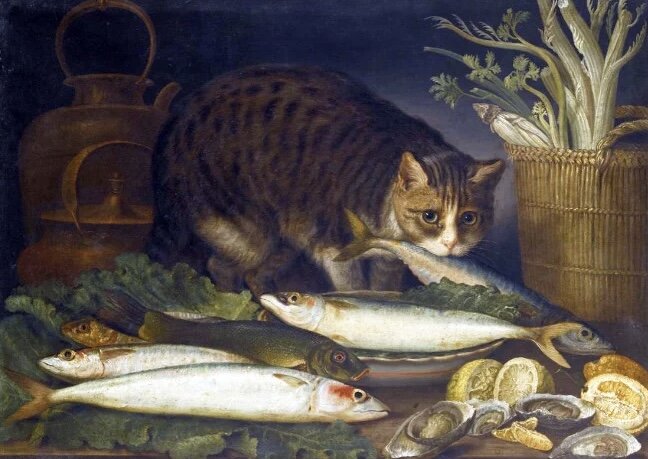 2. Натюрморт с попугаем и мертвым зайцем работы Александра-Франсуа Депорта, XVIII век