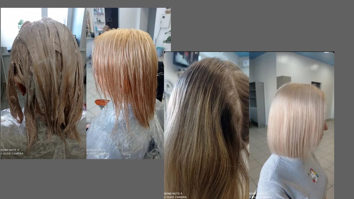 Раннее было мелирование, отросший корень, пожелание-тотал блонд. 