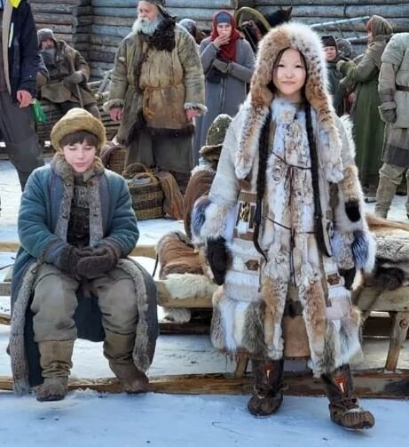 Михаил и Тичерть в детстве