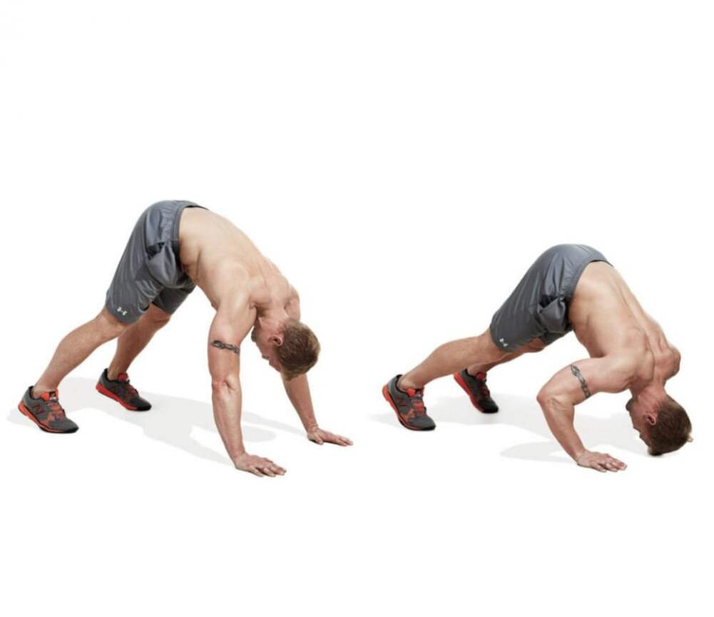 Pike Push ups упражнение