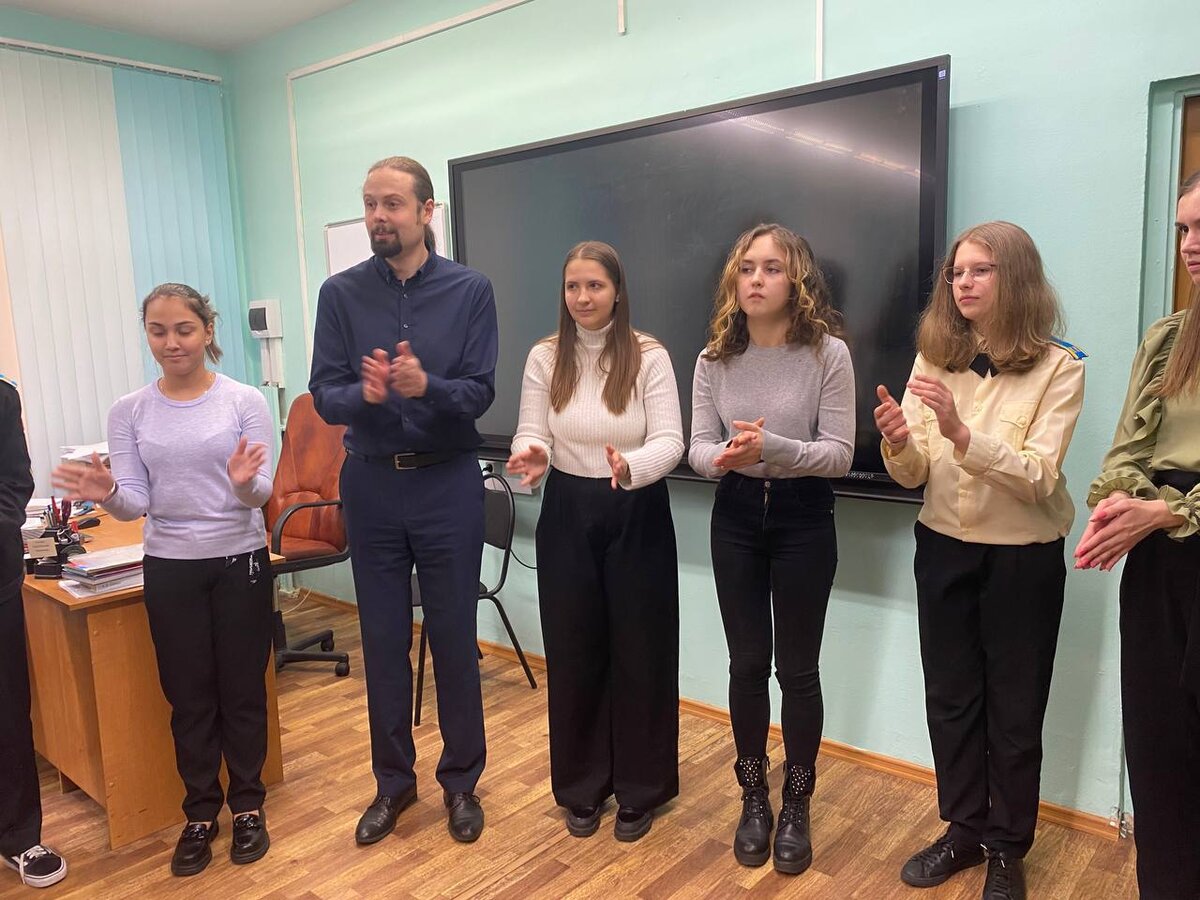 На собрании членов ученического самоуправления