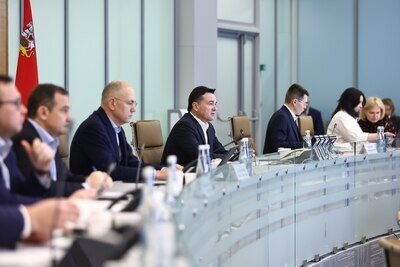    Совещание Губернатора Московской области Андрея Воробьева с руководящим составом правительства Московской области и главами городских округов © Антон Чернов, «Подмосковье Сегодня»