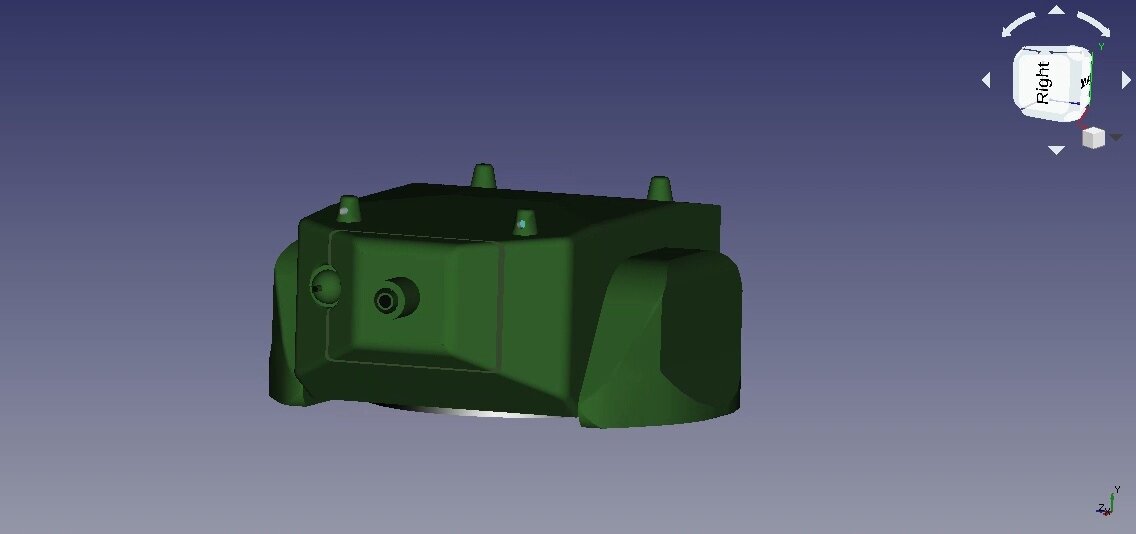 Пара часов работы в FreeCAD не особо соблюдая размеры и модель готова.