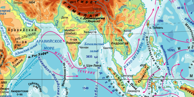 Где заливы на карте. Бенгальский пролив на карте мира. Бенгальский залив на карте. Бенгальский залив на карте Евразии. Бенгальский залив на физической карте мира.
