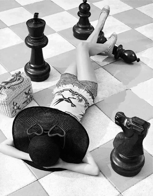 Шахматная королева на отдыхе.