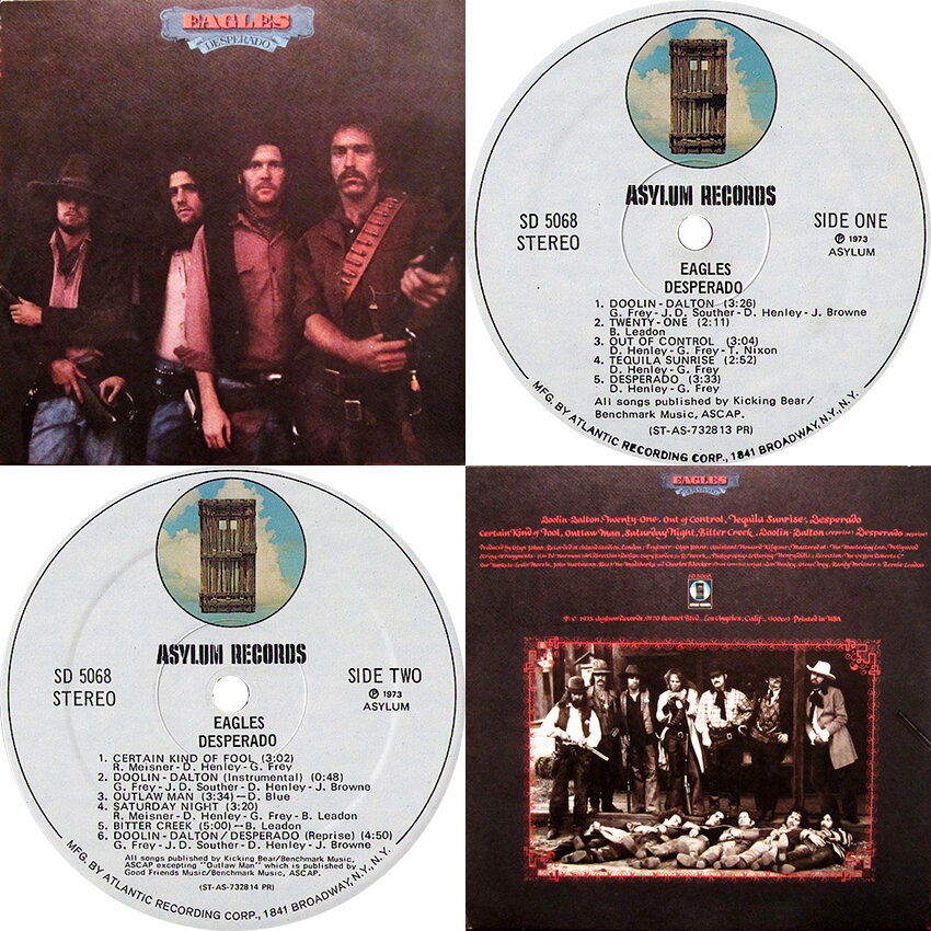 US, 1973 -  Asylum Records – SD 5068