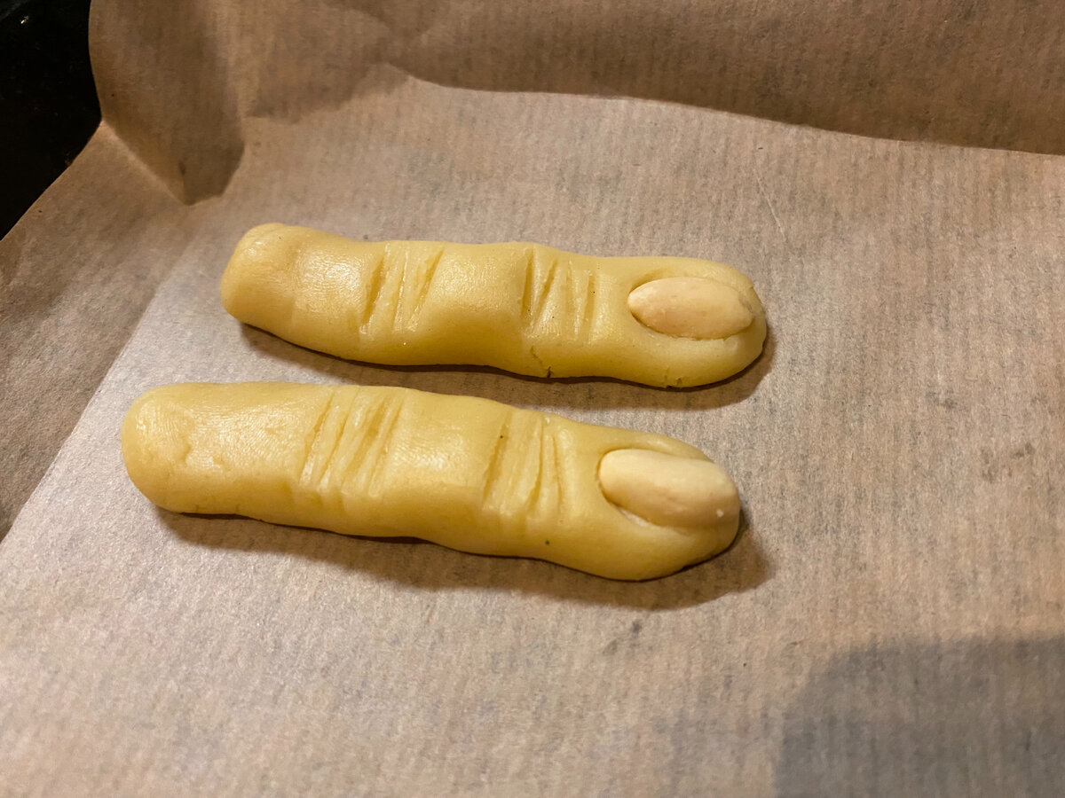 Пальцы в сыром виде