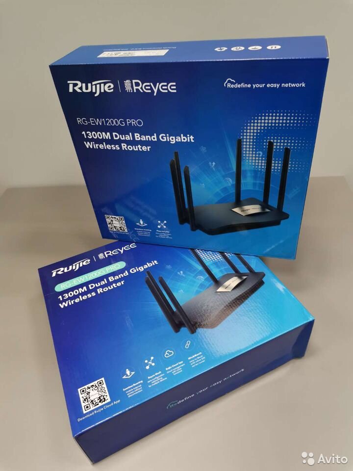 Двухдиапазонный AC1300 гигабитный беспроводной роутер RG-EW1200G PRO