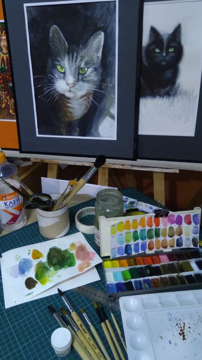 Рисую всё, что вижу...рисую всегда и везде... Фото автора.