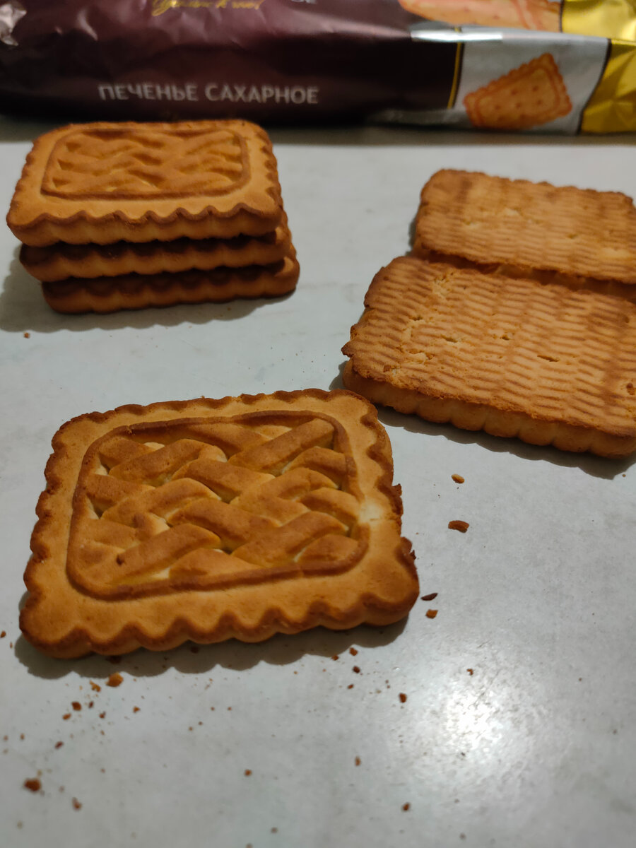 Печенье сахарное классическое от кондитерской фабрики Элина из FixPrice (отзыв) Вещи Олега 