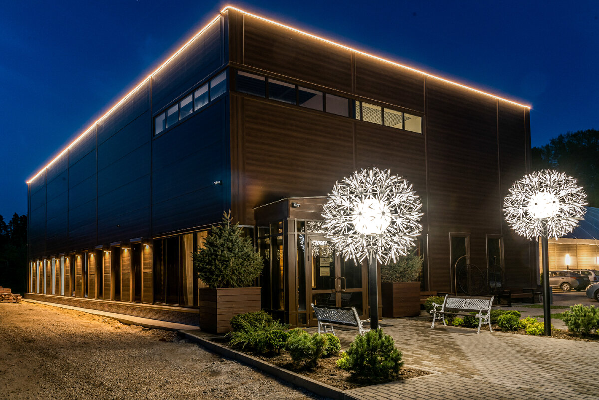 АКАДЕМИЯ ФИГУРНОГО КАТАНИЯ «АНГЕЛЫ ПЛЮЩЕНКО»(УЛИЧНОЕ ОСВЕЩЕНИЕ): РЕАЛИЗОВАННЫЙ ПРОЕКТ ОСВЕЩЕНИЯ МДМ-ЛАЙТ