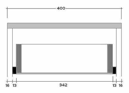 Чертеж для изготовления выдвижного мебельного ящичка