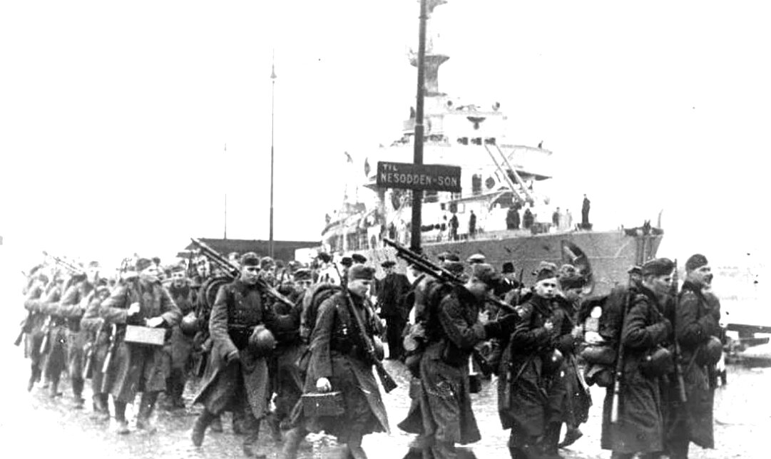 Вторжение в данию и норвегию. Оккупация Дании и Норвегии 1940. Вторжение в Данию и Норвегию (апрель — июнь 1940). 9 Апреля 1940 года Германия оккупировала Данию и вторглась в Норвегию. Операция Везерюбунг вторая мировая война.