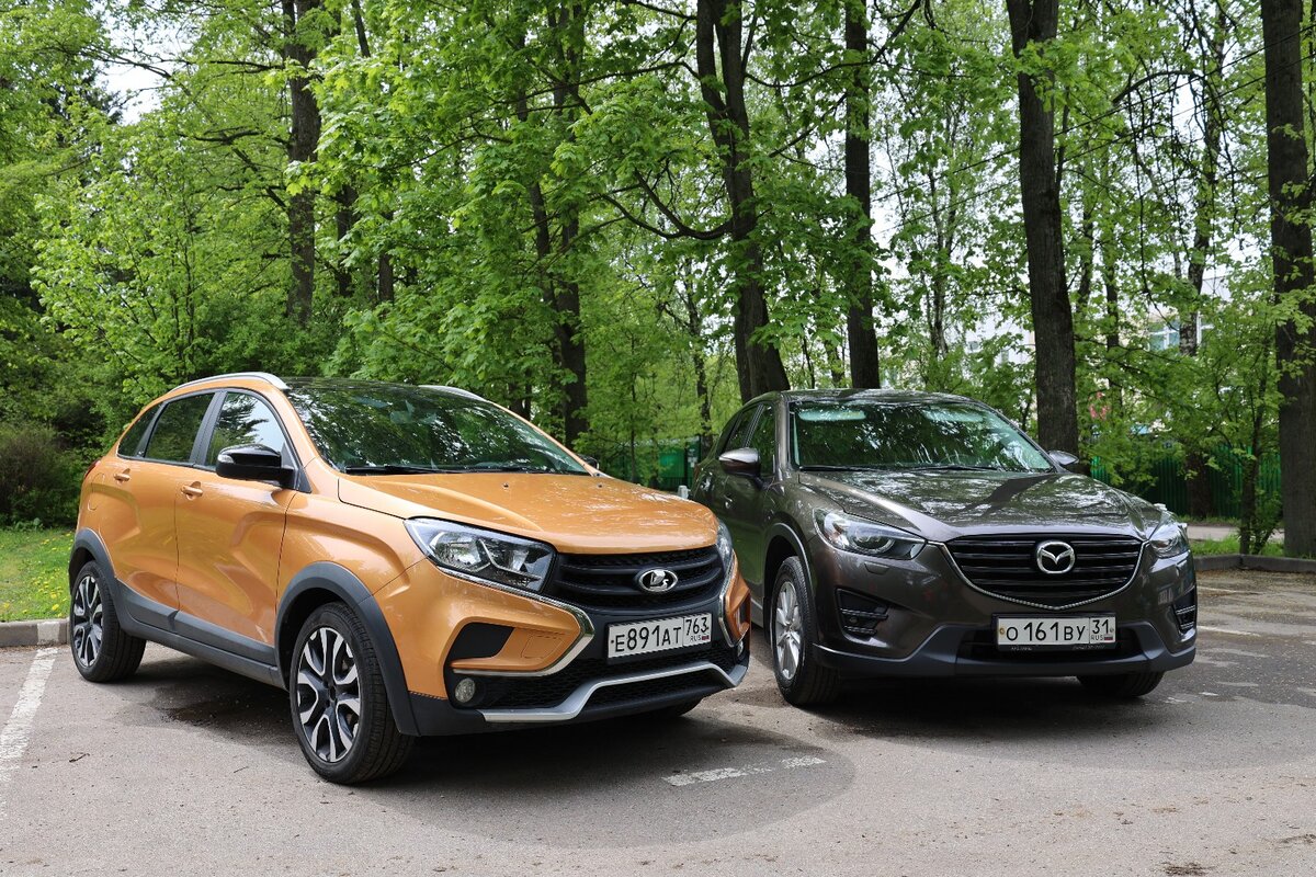 Lada XRay и Mazda CX-5: только с конвейера и видавшая виды