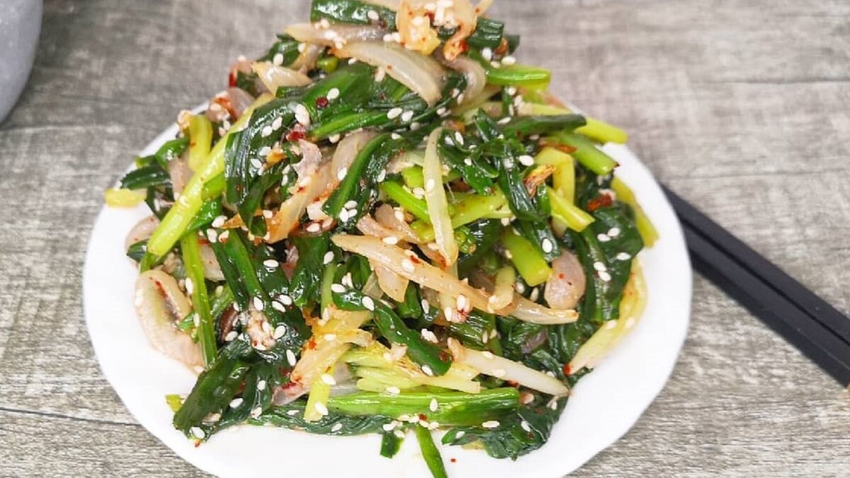 Салат из черемши по-корейски