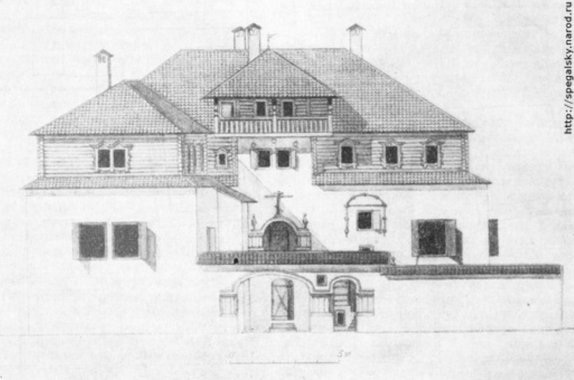 Палаты Ямского. Фасад с улицы. Реконструкция Ю. П. Спегальского
