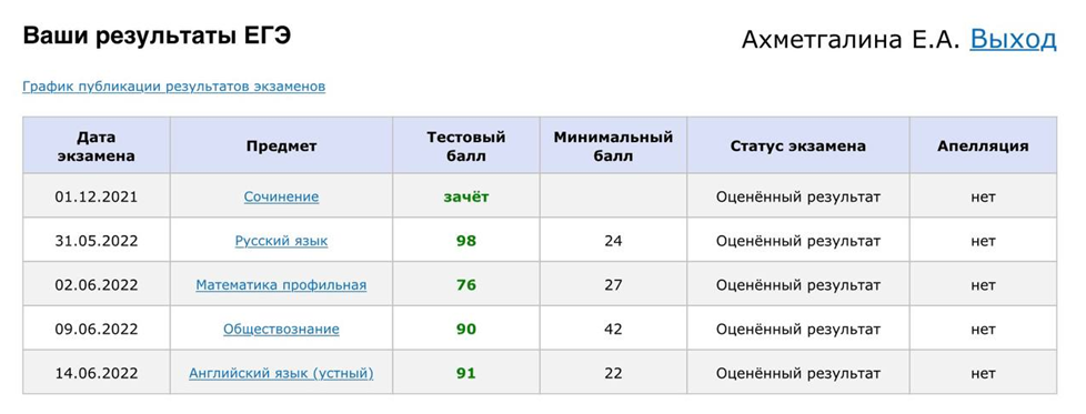 100 баллов на егэ проект