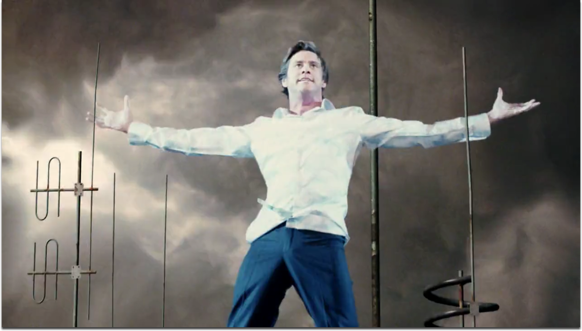 Кадр из фильма "Брюс всемогущий" 2003 года