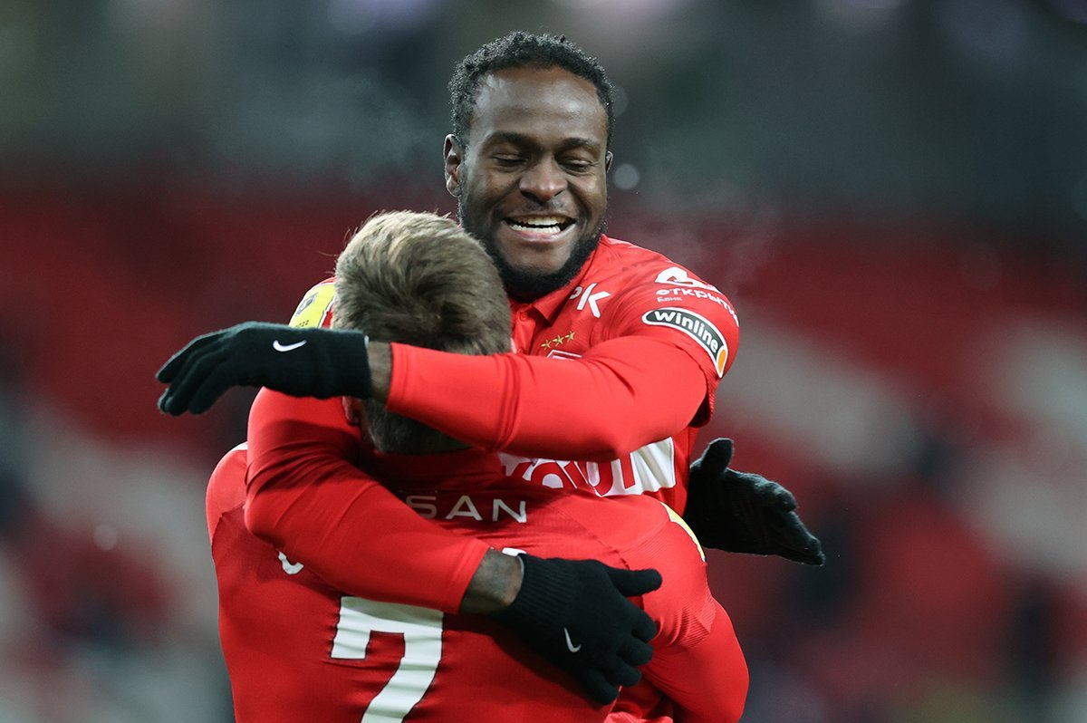 Полузащитник московского "Спартака" нигериец Виктор Мозес. Фото из интернета.