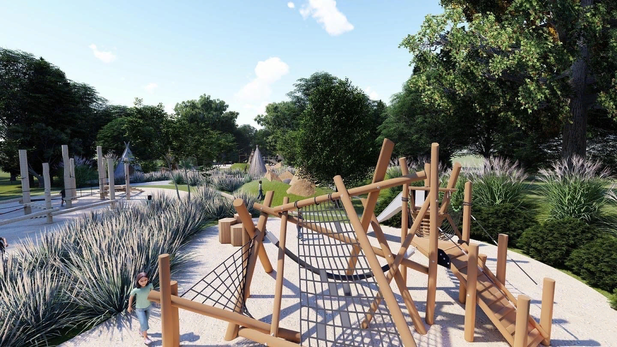 Детская площадка для игры в индейцев