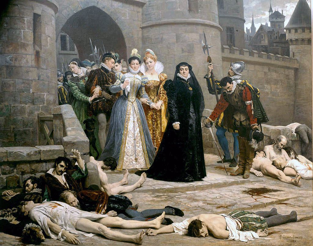 В ночь на 24 августа 1572 года, в канун дня святого Варфоломея, в Париже произошли массовые убийства гугенотов, вошедшие в историю как Варфоломеевская ночь.