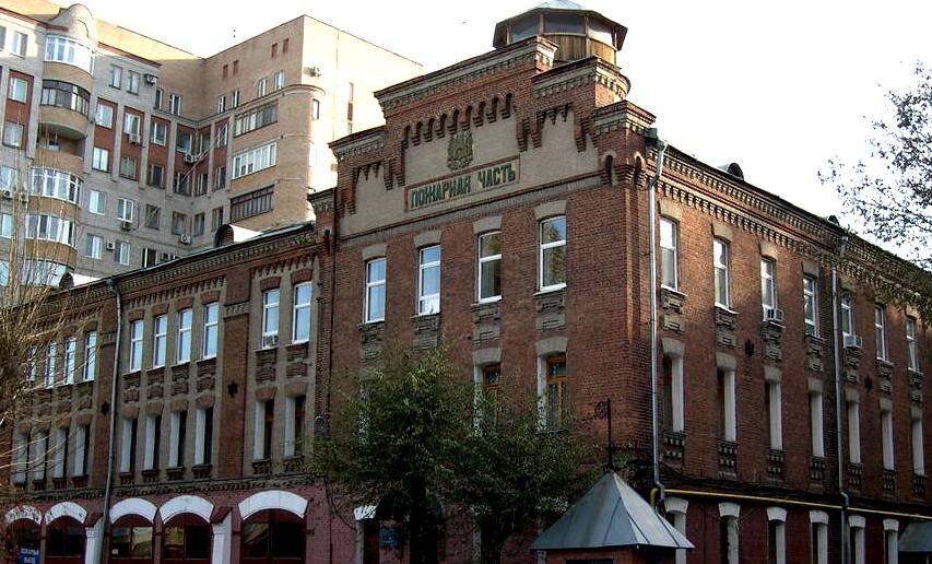 Фасад самарской пожарной части