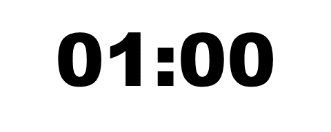 Таймер на 1 минуту для презентации