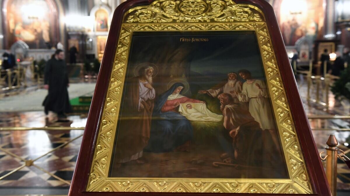    Рождество Христово. Патриаршая литургия в храме Христа Спасителя© РИА Новости / Сергей Пятаков