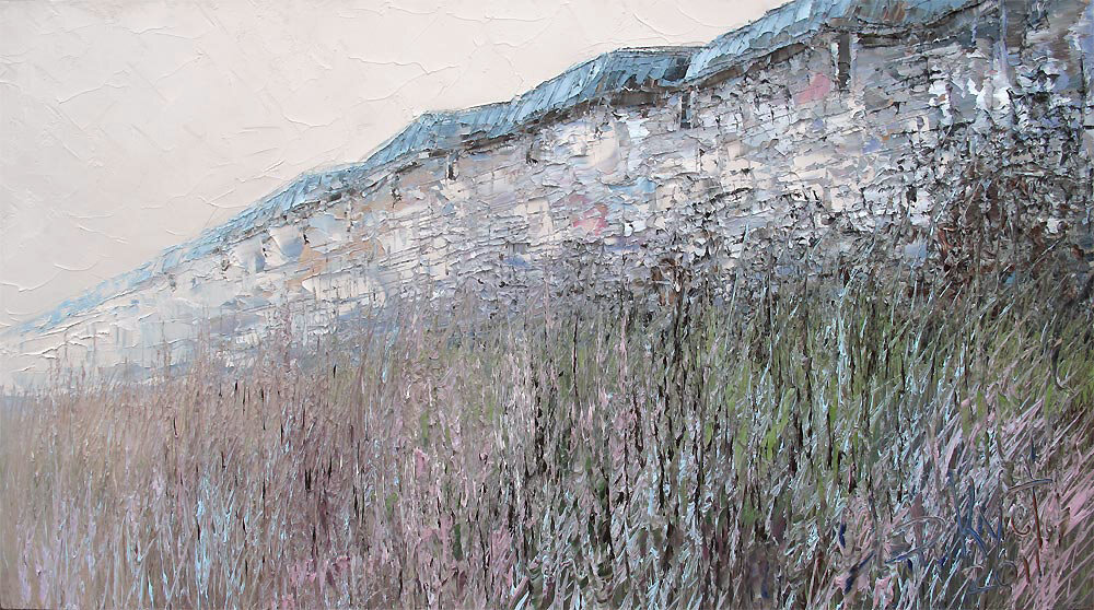 Дмитрий Кустанович. Осенняя трава. Из серии «Псково-Печорский монастырь», 50×90 см, 2011