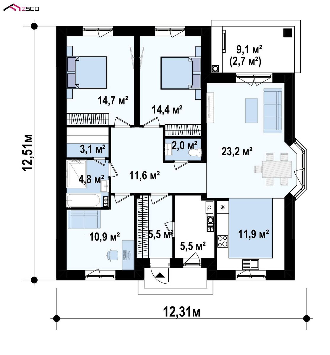 Планировка Zz16