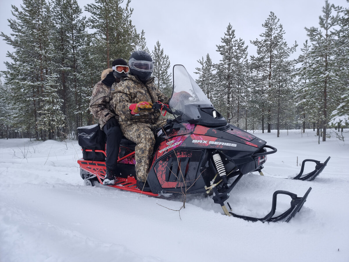 PROMAX SRX-700 PRO, наверное лучший снегоход на 500й гусенице! Шелестит ...