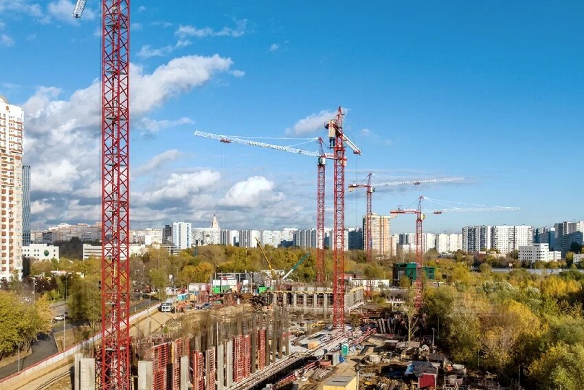 ЖК бизнес-класса «Level Мичуринский» – аэросъемка Новострой-М