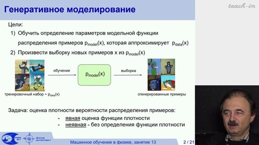 Доленко С.А, Ефиторов А.О. - Машинное обучение в физике - 13. Генеративные состязательные сети