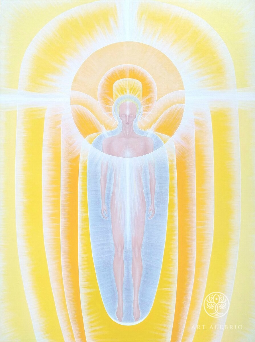 Человек 7 луча. Архангелы семи лучей. Картинка тело преображенное в небесное. Лучистая энергия. Радужная энергия.