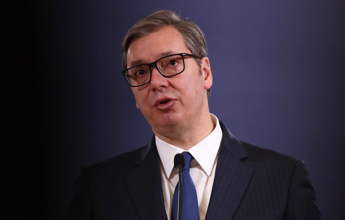    Президент Сербии Александар Вучич  EPA-EFE/ANDREJ CUKIC