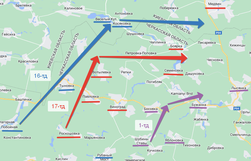 Замысел операции "Ванда"(северная Клешня), рисунок Автора