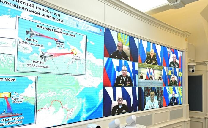    Учение сил стратегического сдерживания, 19 февраля 2022 года. Фото: kremlin.ru