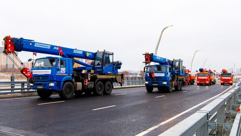    Участок Московского скоростного диаметра за МКАД © Telegram-канал Сергея Собянина