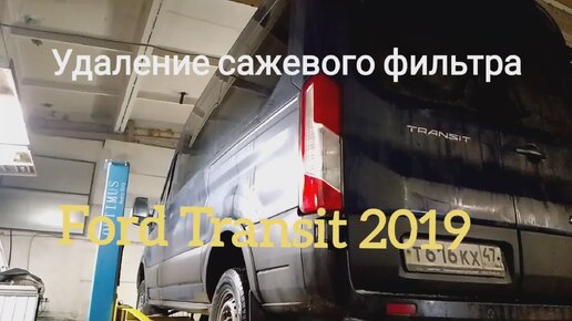 Удаление сажевого фильтра Ford Transit 2019 года