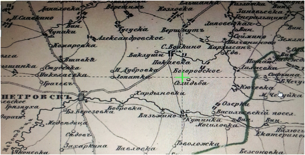 Саратовская губерния в Атласе Ильина 1871 года.