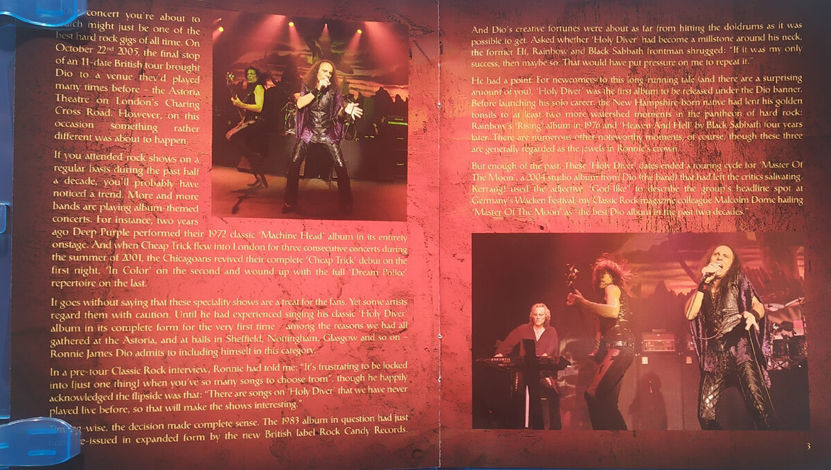 Dio "Holy Diver Live" Blu-ray - буклет 1